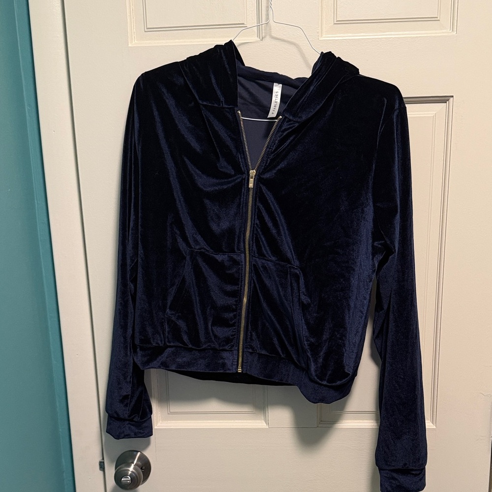 Fabletics Midnight Velvet Bomber Jacket